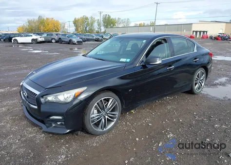 2015 Infiniti Q50 Sport z USA, uszkodzony, nr VIN JN1BV7AR9FM418464